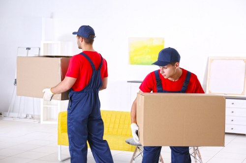 Man and van loading furniture in Ealing for a local move