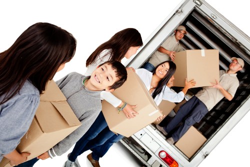 Removal van ready for a local move in Ealing