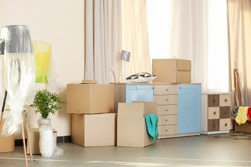 Removal team planning a home move in Ealing outside a residential property
