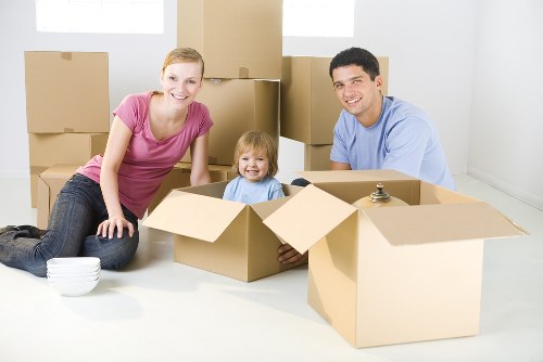 Commercial move support with removal van in West London