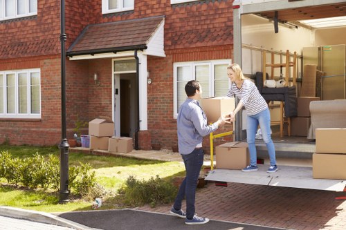 Removal team preparing for a house move in Ealing