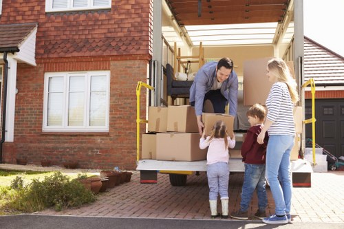Ealing moving service handling furniture with care during transport
