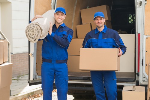 Removal van parked near Ealing homes for a small move or delivery