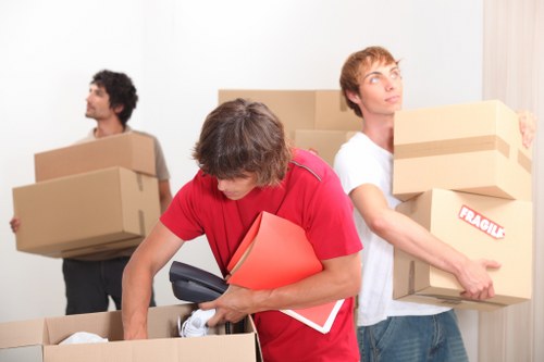 Moving boxes and furniture from a flat in Ealing with local access challenges