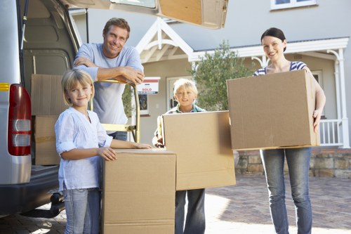 Local van service handling boxes and household items in Ealing