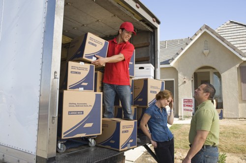 Professional movers handling a flat relocation in Ealing