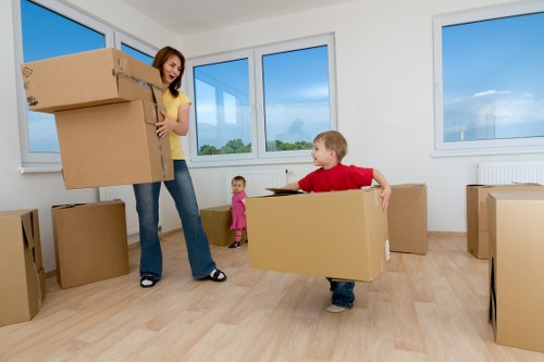 Local moving van helping with a flat move in Ealing