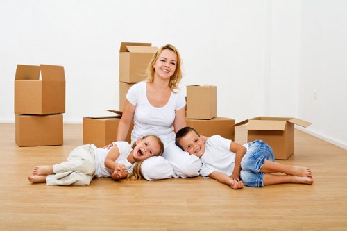 Moving day in a typical Ealing residential property