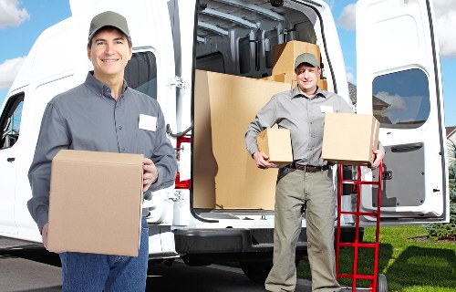Packed household items ready for transport during an Ealing removals job