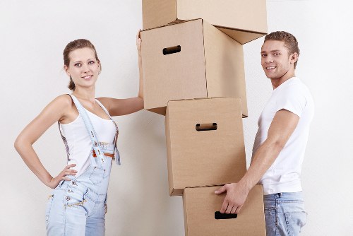 Checklist and moving supplies prepared for a house move in Ealing