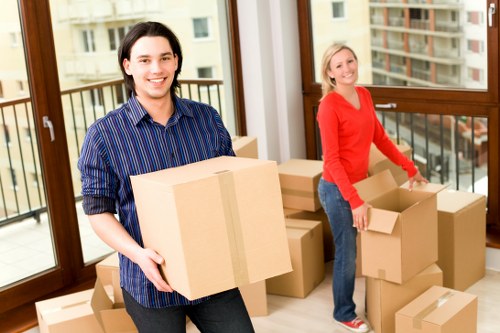 Commercial relocation vehicle for an office move in Ealing